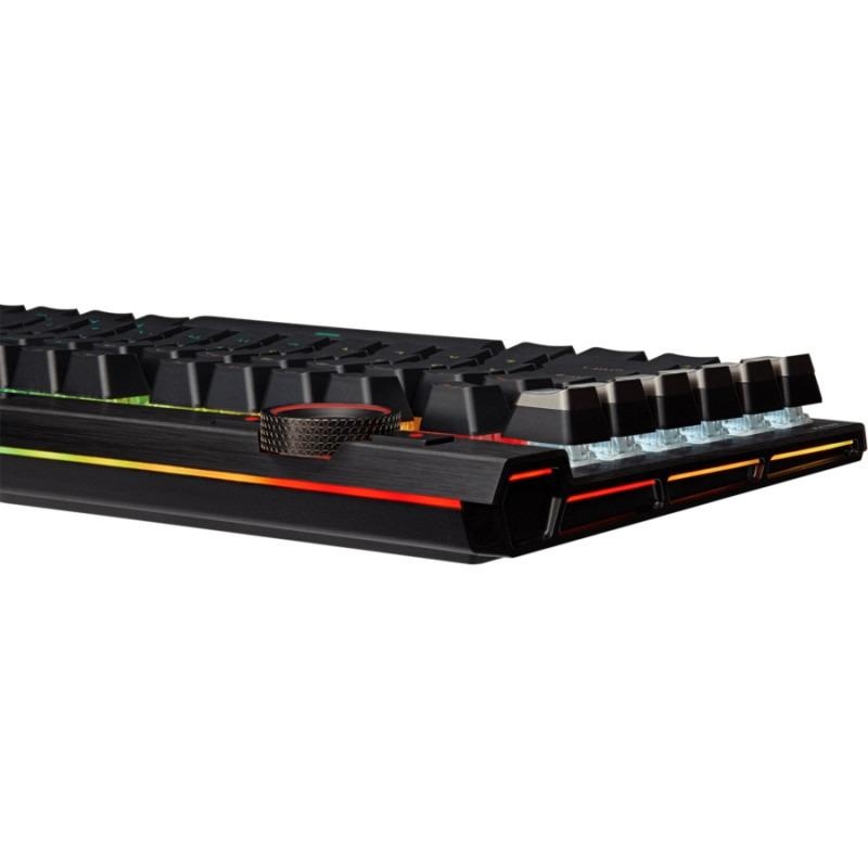 CORSAIR K100 RGB OPTICAL-MECHANICAL, negru Full Key (NKRO) with 100% Anti-Ghosting Supported in iCUE Profiles up to 200 depending on complexity Wired Connectivity 2x USB 3.0 or 3.1 Type-A Key Switches CORSAIR OPX Optical- Mechanical - 2 | YEO