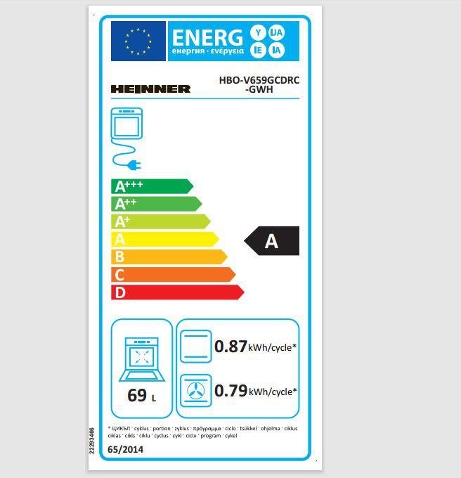 CUPTOR INCORPORABIL HEINNER HBO-V659GCDRC-GWH - 1 | YEO