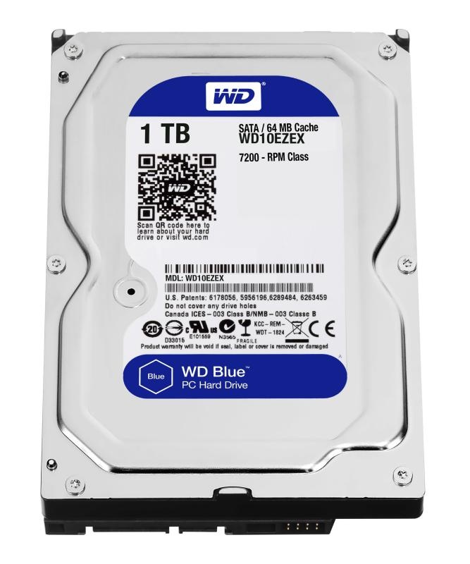 HDD WD Blue 1TB SATA-III 7200rpm 64mb - 1 | YEO