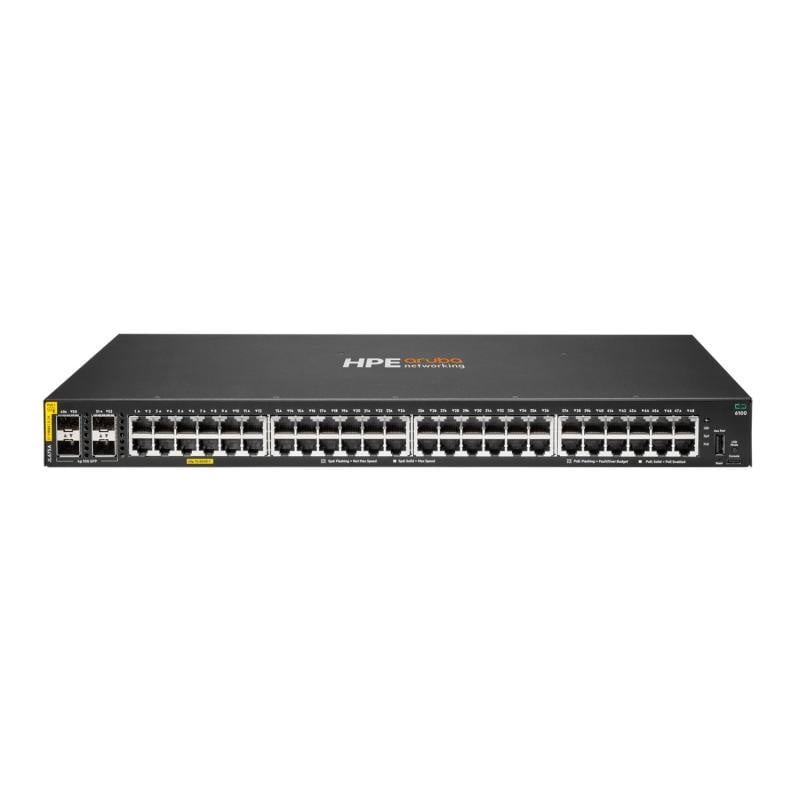 HPE Aruba Networking CX 6100 48G Class4 PoE 4SFP+ 370W Switch