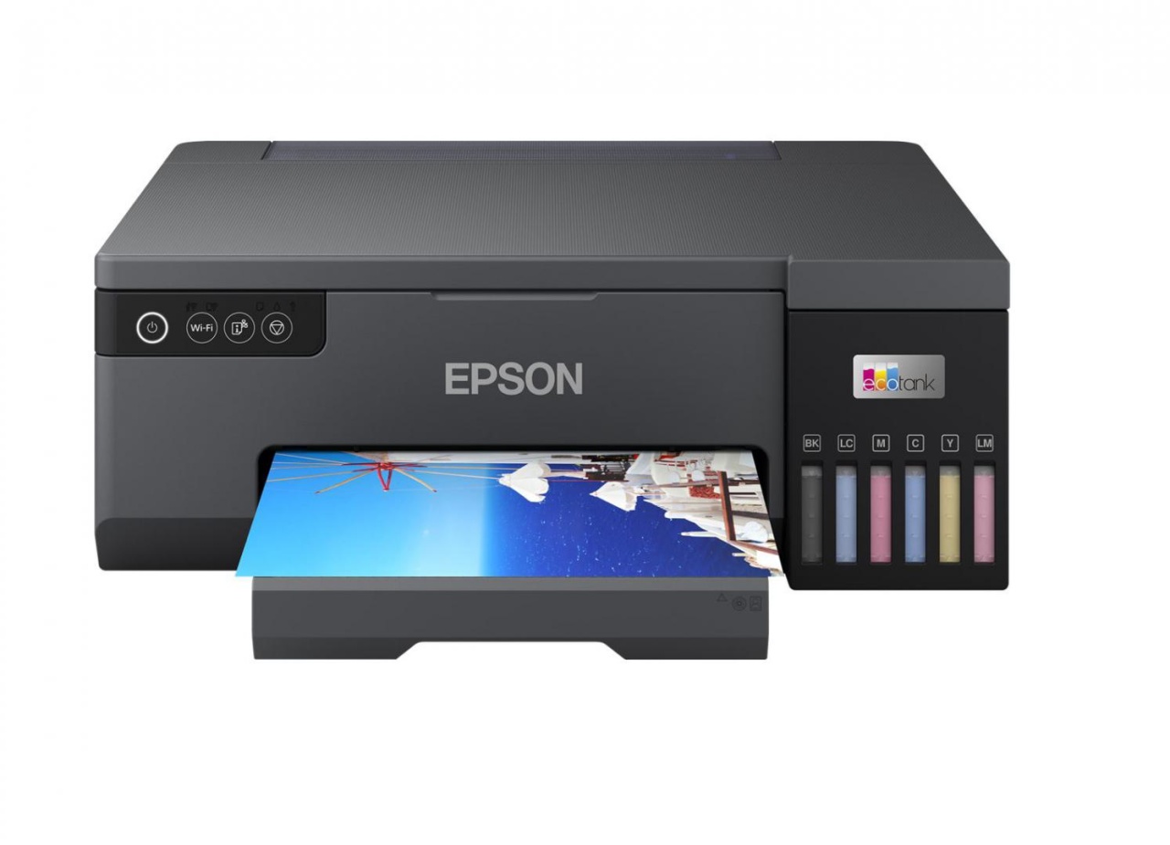 Imprimanta inkjet color foto CISS Epson L8050, dimensiune A4, 6 culori, viteza max 8ppm alb-negru, 8ppm color, rezolutie 5760x1440dpi, alimentare hartie 100 coli, interfata Wireless LAN IEEE 802.11a/b/g/n, Wi-Fi Direct, consumabile: se livreaza cu