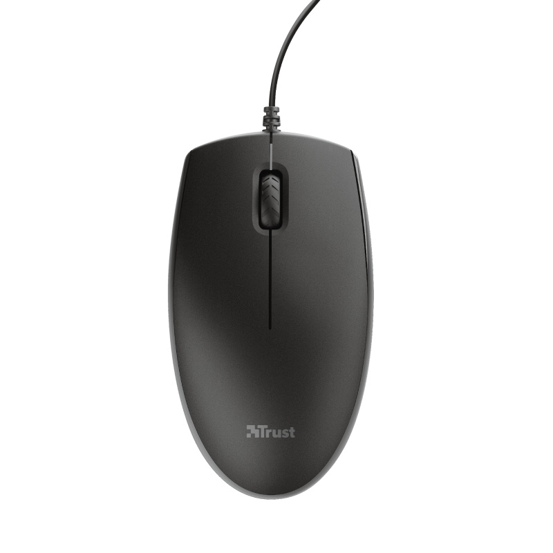 Kit tastatura + mouse Trust Primo, wired, negru - 1 | YEO