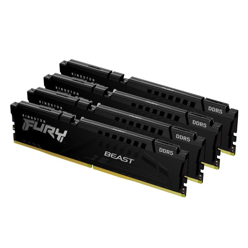 Memorie RAM Kingston 128GB (4x32GB) DDR5 5600MHz CL40 FURY Beast