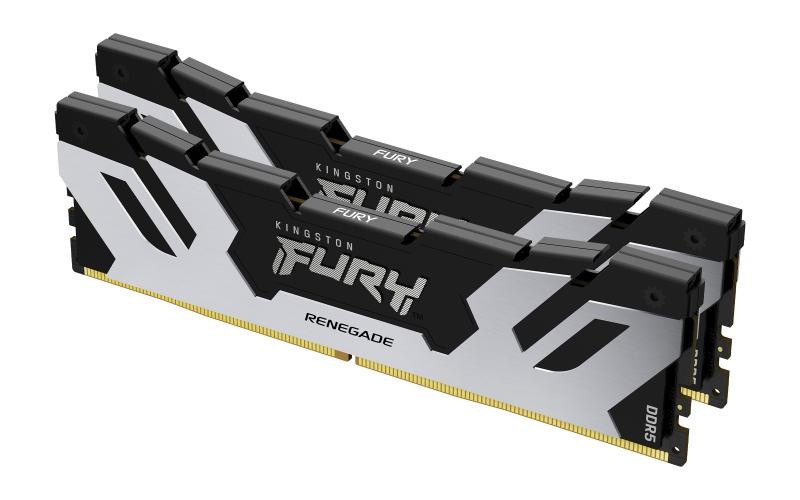 Memorie RAM Kingston, DIMM, DDR5, 32GB, 6800MHz, CL36, 1.35V, FURY Renegade Silver, Kit of 2