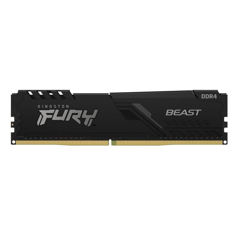 Memorie RAM Kingston,FURY Beast, DIMM, DDR4, 64GB (Kit 2x32GB), 3600MHz, CL18 - 3 | YEO