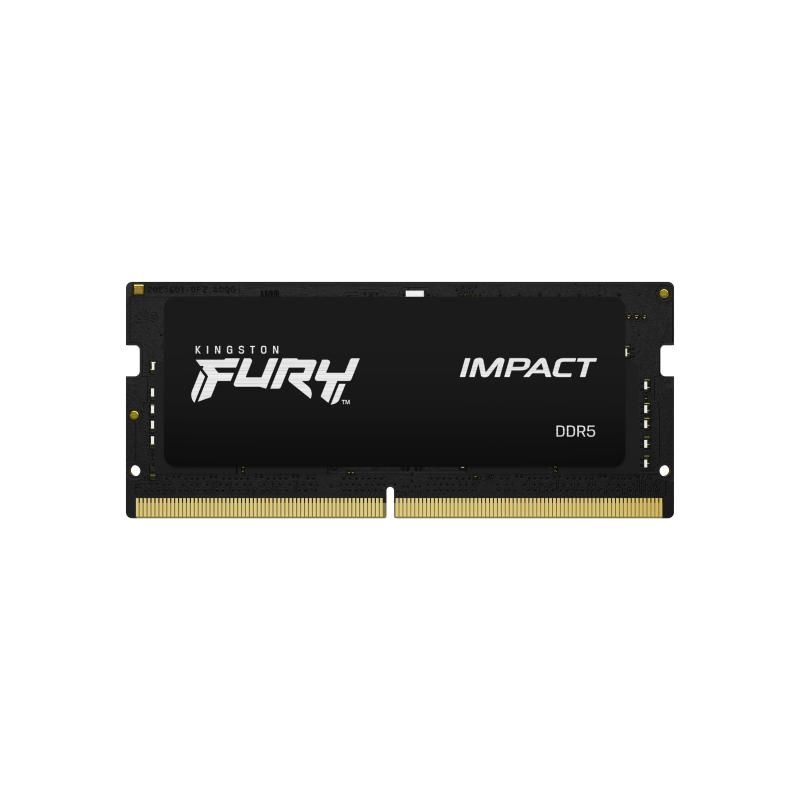 Memorie RAM Kingston Impact, SODIMM, DDR5, 16GB (2x8GB), CL38, 4800MHz - 1 | YEO