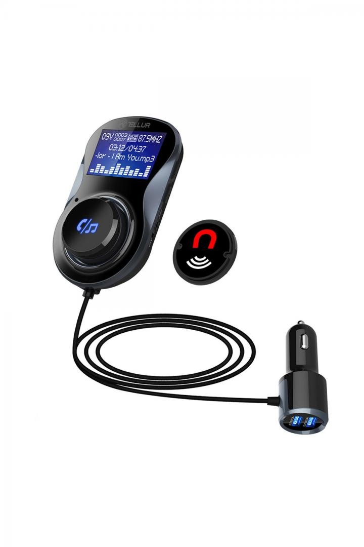 Modulator FM Bluetooth FMT-B4, negru