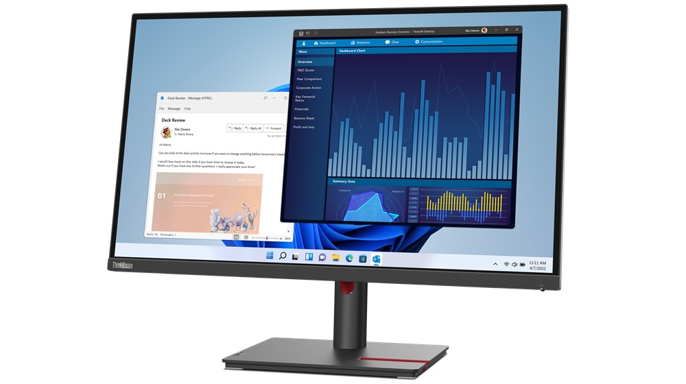 Monitor Lenovo ThinkVision T27h-30, QHD IPS, 16:9, Brightness: 350 nits, Contrast ratio: 1000:1, Response time: 4 ms / 6 ms , Connectors: 1x HDMI 2.0, 1x DP 1.4, 1x DP Out, 1x USB-C 3.2 Gen 1 - 2 | YEO