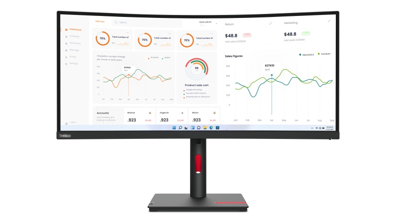 Monitor Lenovo ThinkVision T34w-30, 34