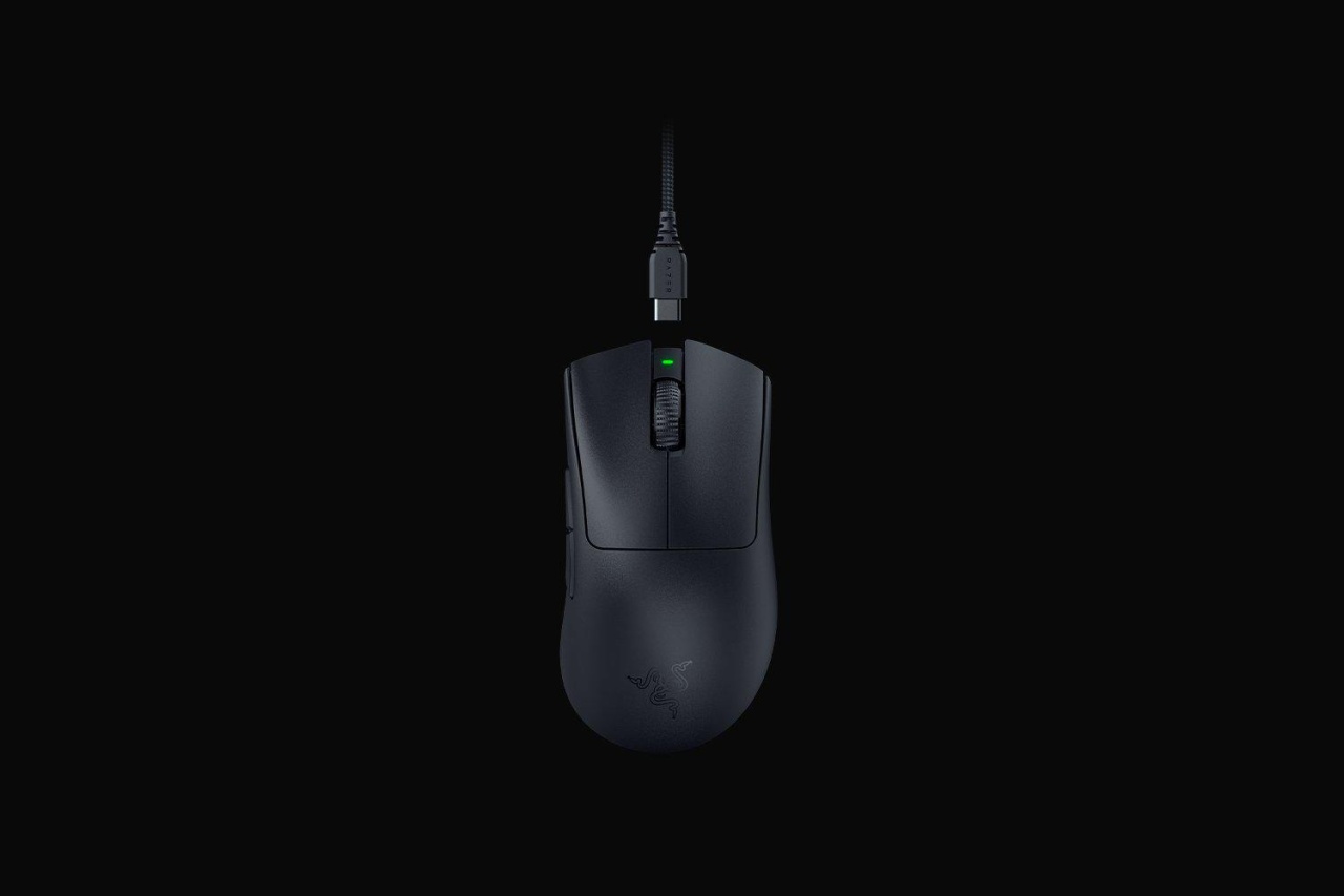 Mouse Razer DeathAdder V3 Pro optic, numar butoane progamabile 5, rezolutie 30000 DPI, negru, include Dongle wireless HyperPolling