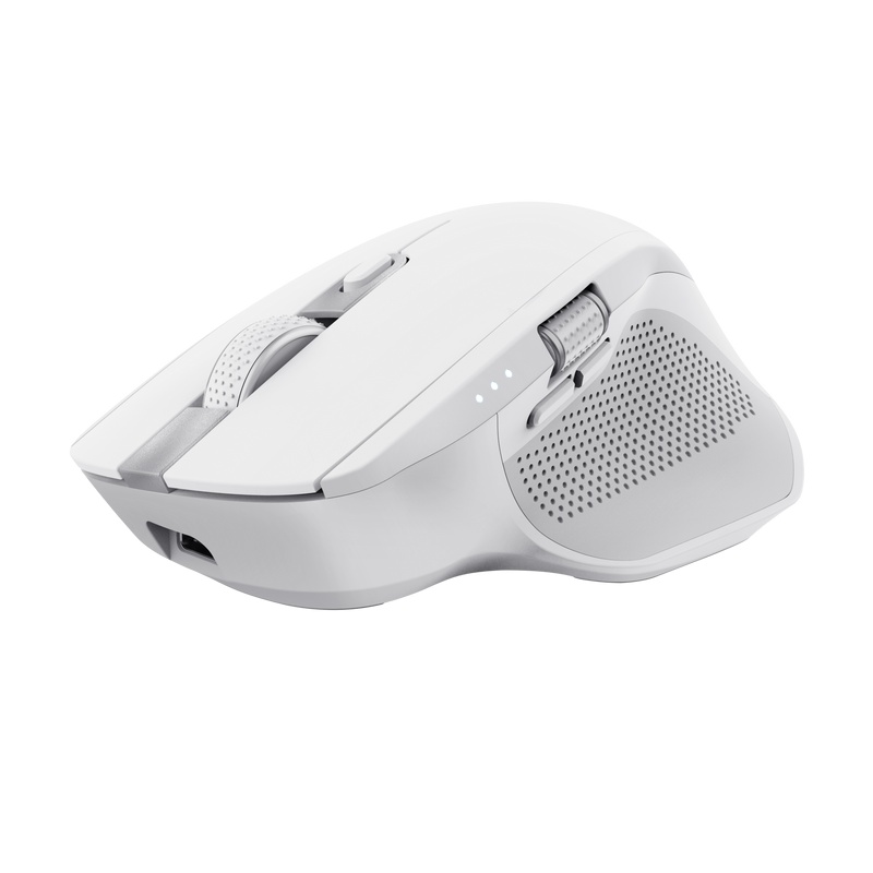 Mouse Trust Ozaa+, wireless RF 2.4GHz, bluetooth, conectivitate USB 1.1, 2.0, 3.0, rezolutie maxima 3200 DPI, alb - 1 | YEO