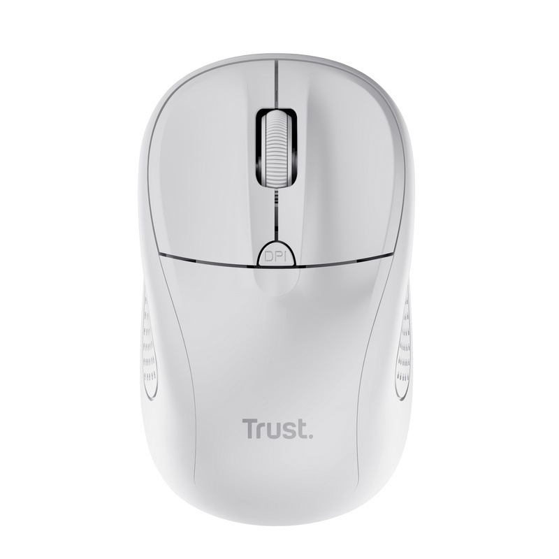 Mouse Trust Wireless Optical rezolutie maxima 1600 DPI, 4 butoane, 2 baterii tip AAA, alb