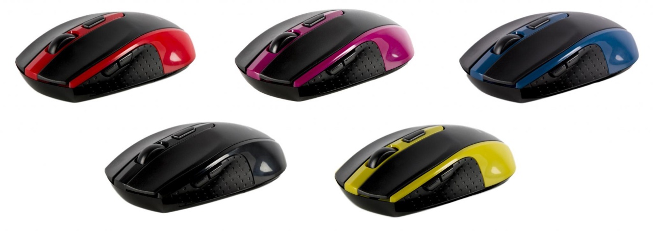 Mouse wireless Serioux Pastel 600 negru – Senzor optic 1600 DPI, 6 butoane, design ambidextru - 2 | YEO