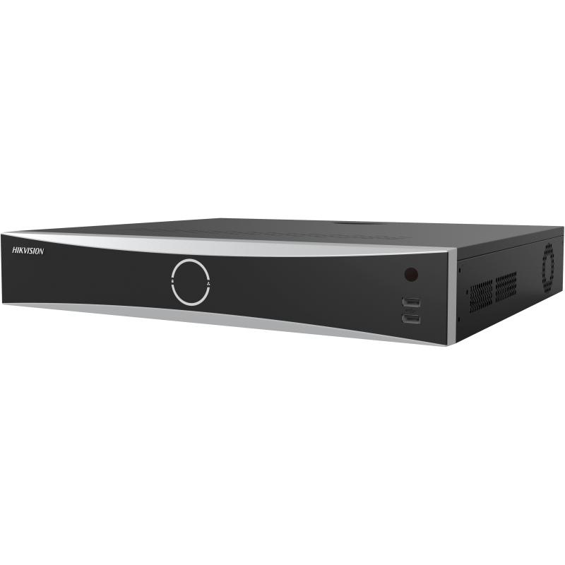 NVR Hikvision 32 canale DS-7732NXI-I4/S(E), 32-ch MP/24MP/12MP/8 MP/6MP/5MP/4MP/3MP/1080p/UXGA/720p/VGA/4CIF/DCIF/2CIF/CIF/QCIF, iesiri: 2xHDMI and 1xVGA, 4xSATA up to 10TB, alimentare: 100 to 240 VAC, 50 to 60 Hz, dimensiuni: 445 × 391 × 75 mm,
