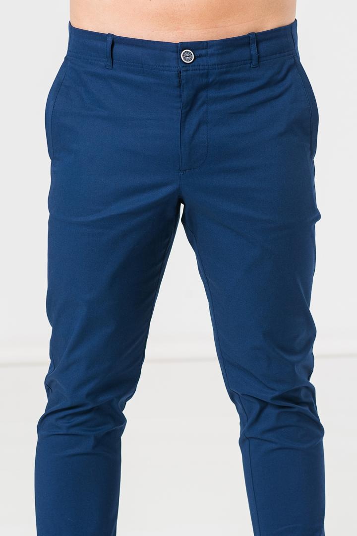 PANTALONI LUNG CASUAL BARBATI NAVY L - 4 | YEO