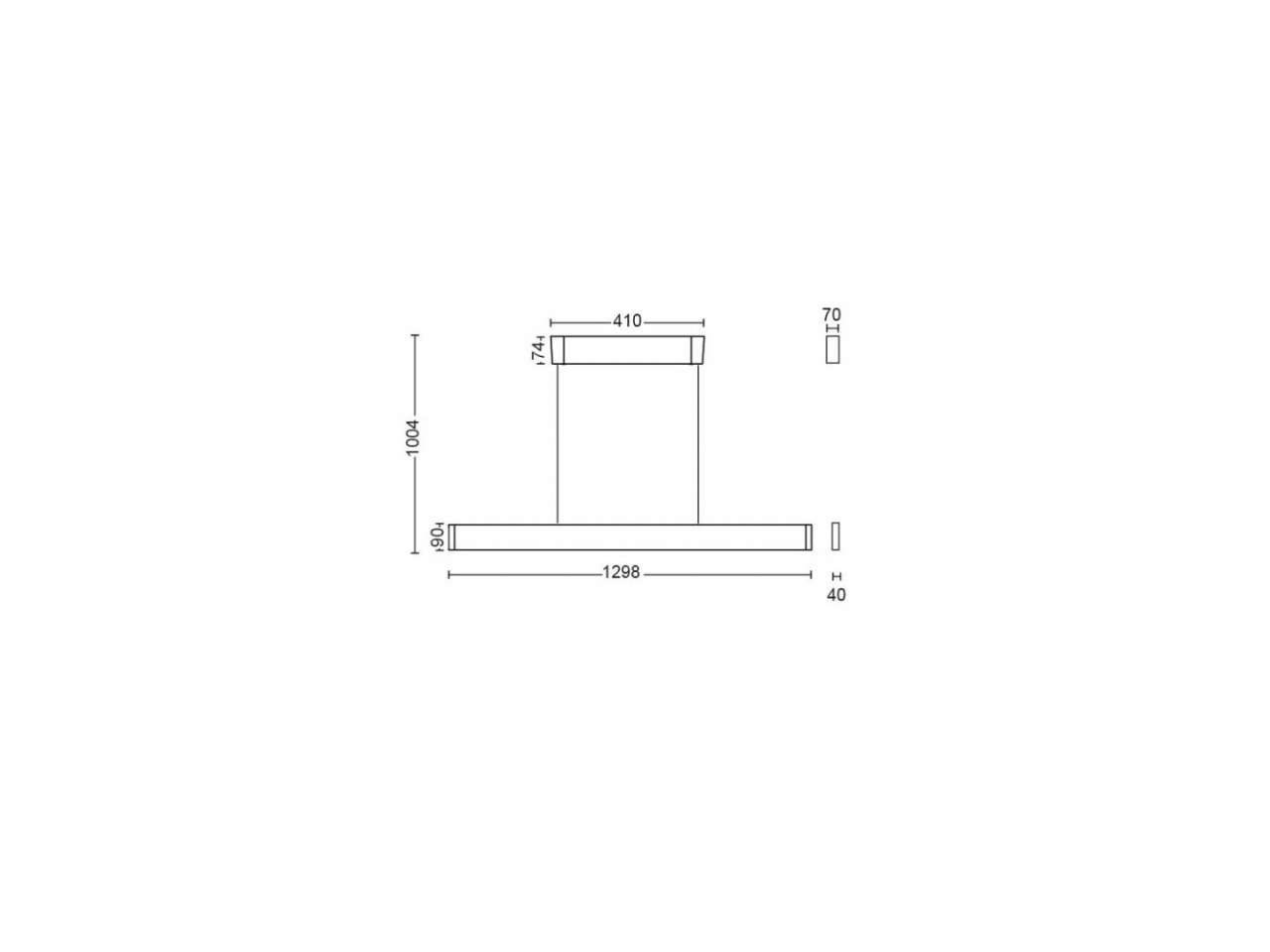 Pendul LED RGB Philips Hue Ensis, Bluetooth, 79W (175W), 5500 lm ,luminaalba si color (2200-6500K), IP20, 129.8cm, Alb - 2 | YEO