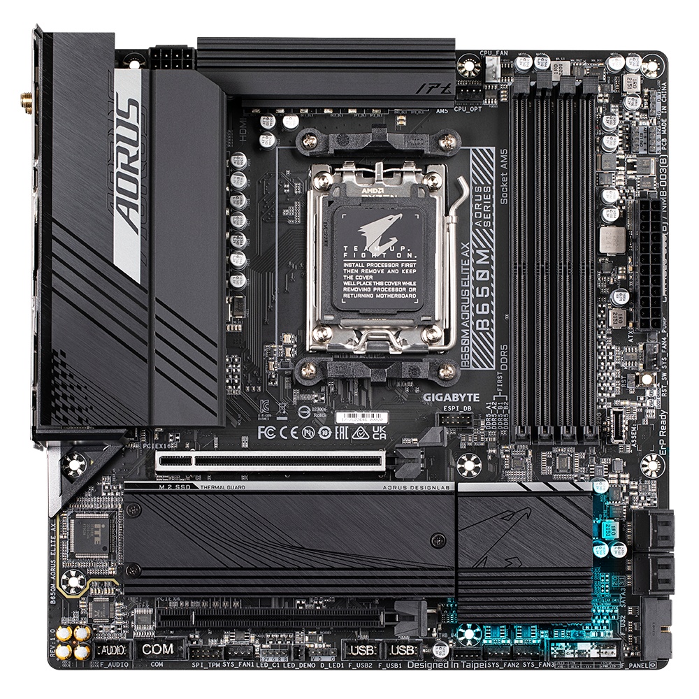 Placa de baza Gigabyte B650M AORUS ELITE AX AM5 - 1 | YEO