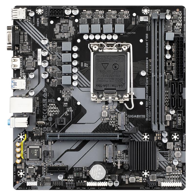 Placa de baza Gigabyte B760M H LGA1700 - 4 | YEO