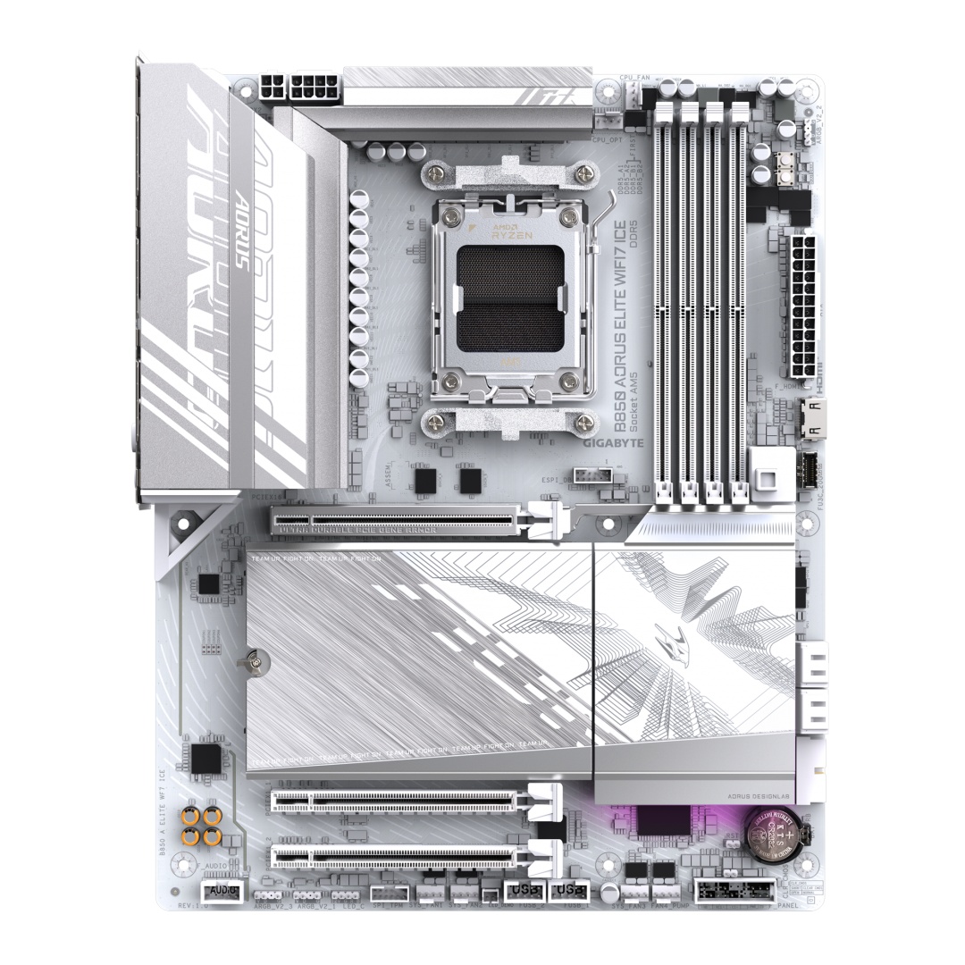 Placa de Baza GIGABYTE B850 AORUS ELITE WIFI7 ICE AM5 - 1 | YEO