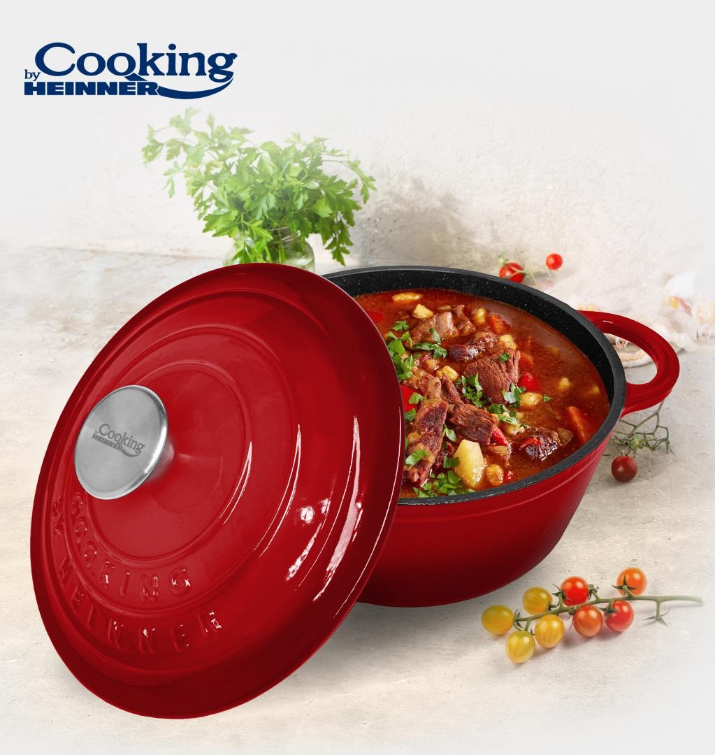 SEMIOALA FONTA+CAPAC 24x11.5CM,4L, RED LINE, COOKING BY HEINNER - 2 | YEO