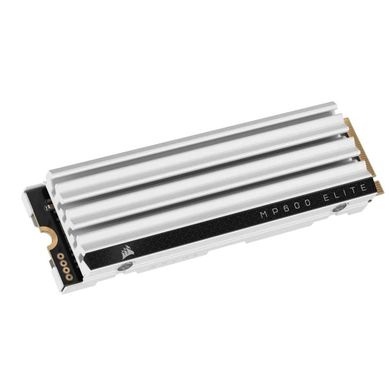 SSD CORSAIR MP600 ELITE 2TB PCIe Gen4 x4 NVMe M.2 SSD for PS5 – Optimized for PlayStation 5, Seq Read 7000MB/s Seq Write 6500MB/s, low profile heatsink, white - 1 | YEO