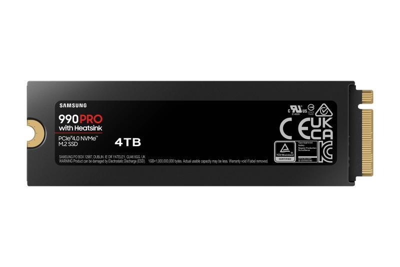 SSD Samsung, 990 PRO,4TB, M.2 , PCIe 4.0 NVMe , Heatsink - 3 | YEO