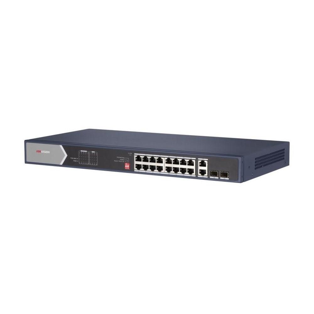 Switch Hikvision DS-3E0520HP-E, 16-port, PoE