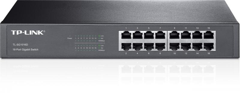 Switch TP-Link TL-SG1016D, 16 port, 10/100/1000 Mbps