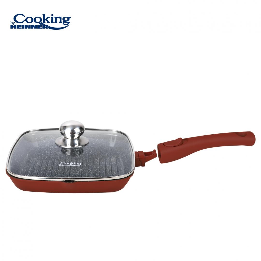 TIGAIE GRILL ALUMINIU TURNAT+CAPAC 24x4 CM,CALABRIA, COOKING BY HEINNER - 3 | YEO