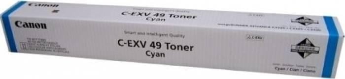 Toner original Canon C-EXV49C cyan pentru imprimante iR Advance – capacitate 19.000 pagini