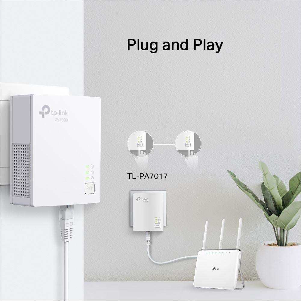 TP-Link Kit AV1000 Powerline Gigabit, Standarde si protocoale: HomePlug AV2, HomePlug AV, IEEE 1901, IEEE 802.3, IEEE 802.3u, IEEE 802.3ab, interfata: 1 x Gigabit Ethernet Port, Aria de acoperire: 300m circuit electric. - 2 | YEO