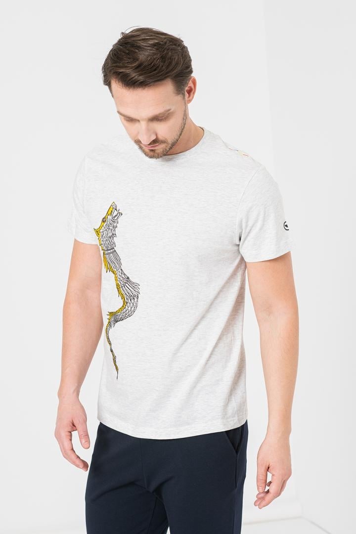 TRICOU CASUAL DRACON BARBATI LIGHT GRAY-S - 3 | YEO