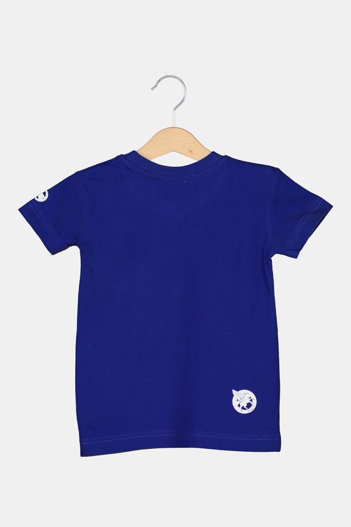 TRICOU LOGO MULTICOLOR COPII ROYAL BLUE-4 - 1 | YEO