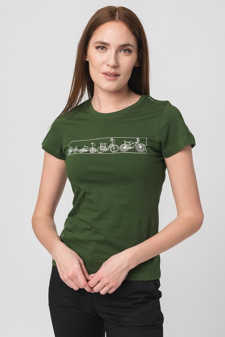 TRICOU LOGOMULTICOLOR FEMEI BOTTLE GREEN-L - 3 | YEO