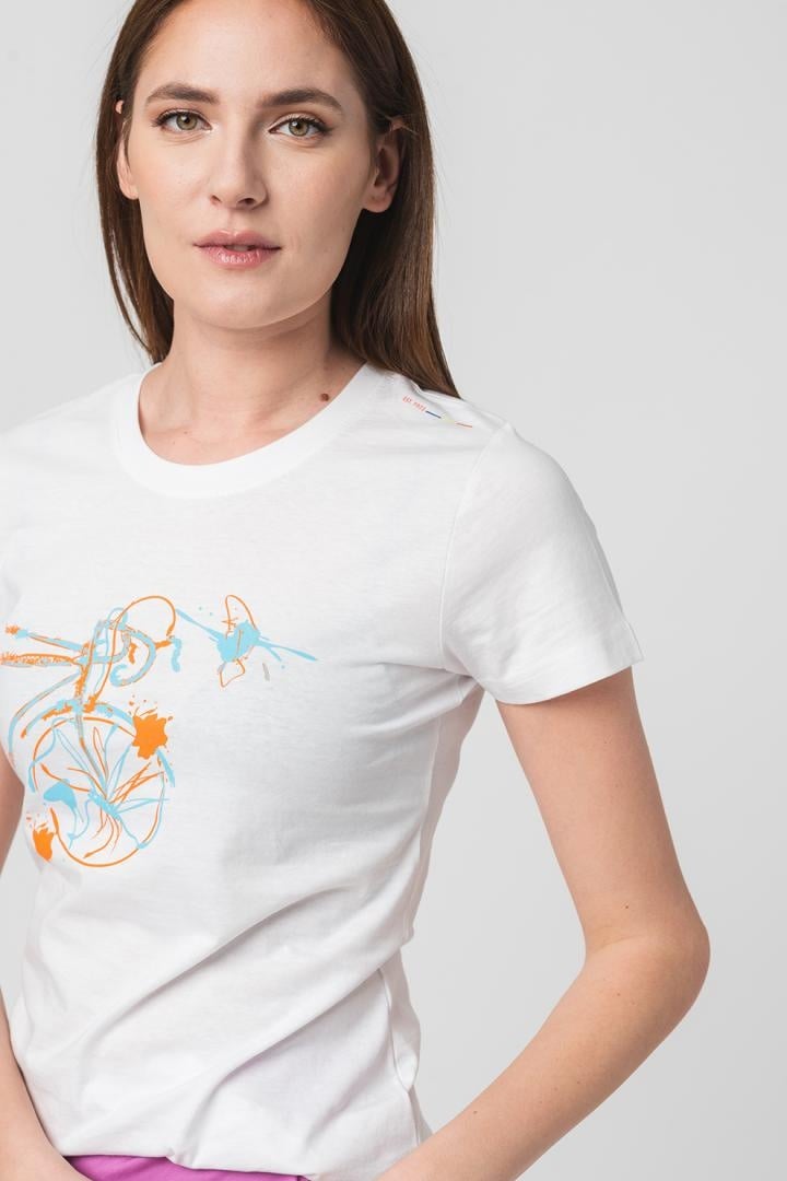 TSHIRT CASUAL F BICICLETA COLOR WHITE-M - 4 | YEO