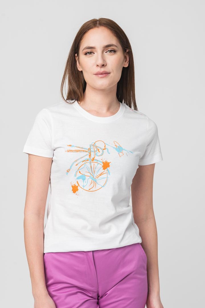 TSHIRT CASUAL F BICICLETA COLOR WHITE-S