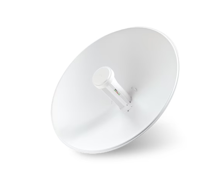 Ubiquiti airMAX PowerBeam M5 400 mm Bridge PBE-M5-400, Interfata: 1 x Gbe RJ45, Passive PoE, Gain: 25dbi, Frecventa: 5170 - 5875 MHz, Dimensiuni: 420 x 420 x 275 mm, Greutate: 1.75 kg, Rezistenta la vant: 200 Km/h.