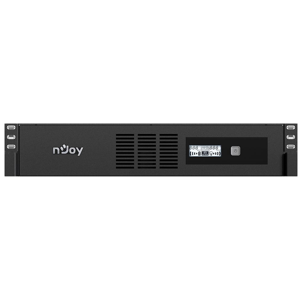 UPS nJoy Code 800, 800VA/480W, Frecventa: 50/60 Hz, Conectori: Intrare 1 x IEC-320 C14, Iesire 8 x IEC-320 C13, Port de comunicare: USB, Ecran LCD, AVR. - 1 | YEO