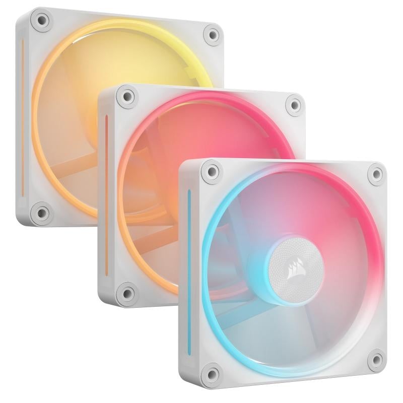 Ventilatoare Carcasa CORSAIR iCUE LINK LX120 REVERSE 3x120mm RGB ALB - 2 | YEO