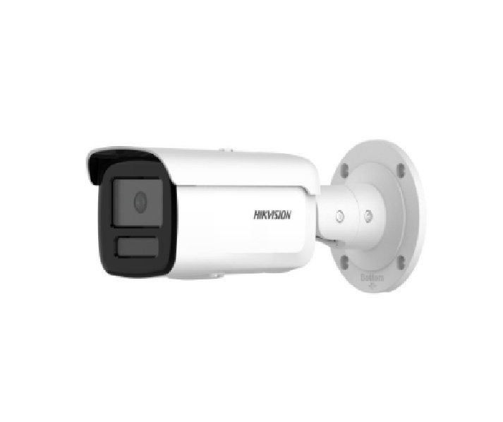 Camera de supraveghere IP Bullet 8MP Hikvision DS-2CD2T86G2H-2I(2.8MM) (EF), lentila fixa 2.8mm, iluminare min: Color: 0.0008 Lux @ (F1.0, AGC ON),B/W: 0 Lux cu IR 60m, slot card de memorie: microSD/microSDHC/microSDXC maxim 512GB, alarma la evenimente: