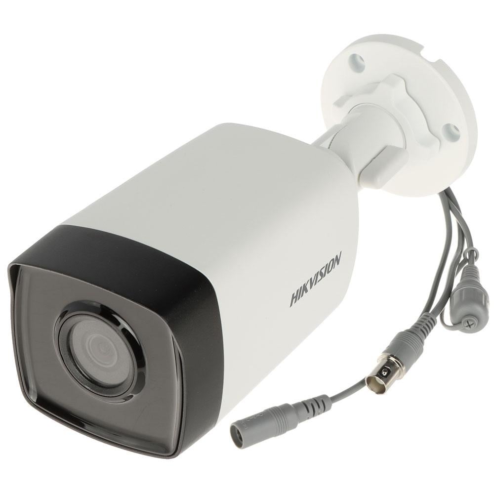 Camera supraveghere Hikvision Turbo HD DS-2CE17D0T-IT3FS(2.8mm), 2MP, microfon audio incorporat, senzor: 2 MP CMOS, rezolutie: 1920 × 1080@ 25fps, iluminare: 0.01 Lux @ (F1.2, AGC ON), 0 Lux cu IR, lentila fixa: 2.8mm, unghi vizualizare: horizontal FOV: