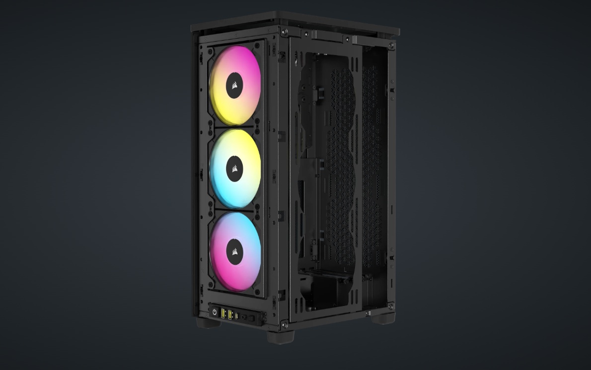 Carcasa Corsair 2000D Airflow RGB Mini-ITX NEGRU - 1 | YEO