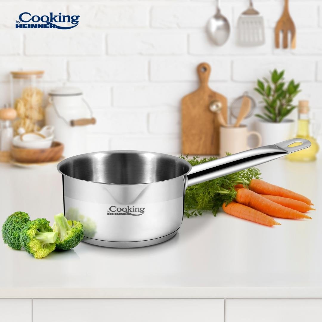 CASEROLA INOX 14X7 CM, 1 L, MAESTRO, COOKING BY HEINNER - 1 | YEO