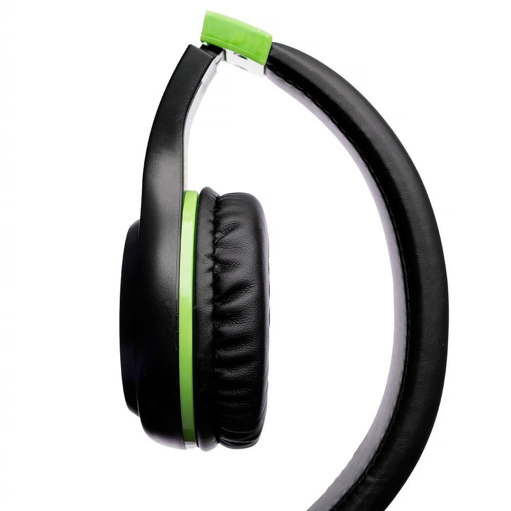 Casti cu micr. Spacer Pearl Green, cu fir, multimedia, 2x Jack 3.5mm, microfon pe fir, driver 40mm, 20Hz - 20000Hz, pliabile, 1.8m, negru si verde - 3 | YEO