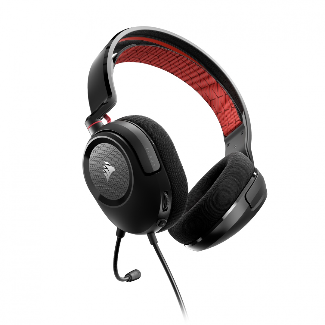 Casti Gaming CORSAIR HS35 V2 ROSU - 1 | YEO