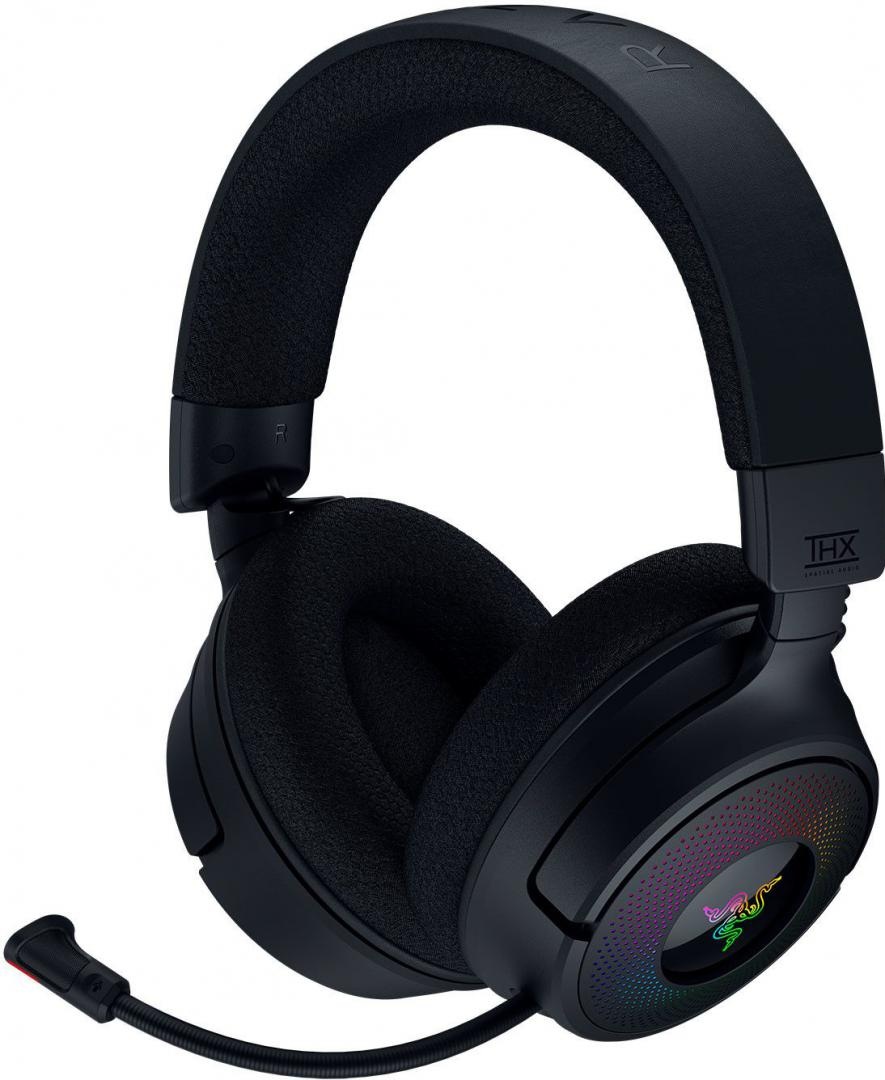 Casti Razer Kraken V4, wireless, 2.4 GHz Bluetooth, iluminare Razer Chroma™ RGB, negru