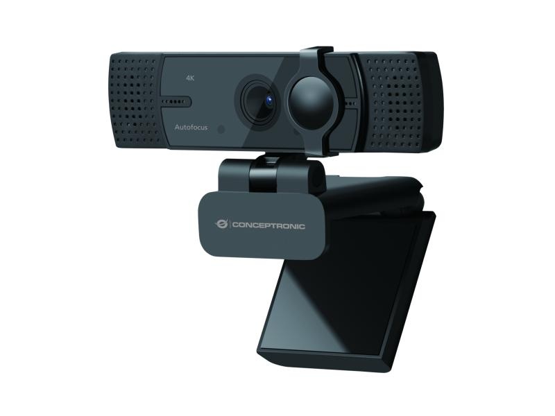 Conceptronic AMDIS07B 4K Ultra HD Autofocus Webcam with Dual Microphone, 103 x 55 x 44 mm - 3 | YEO