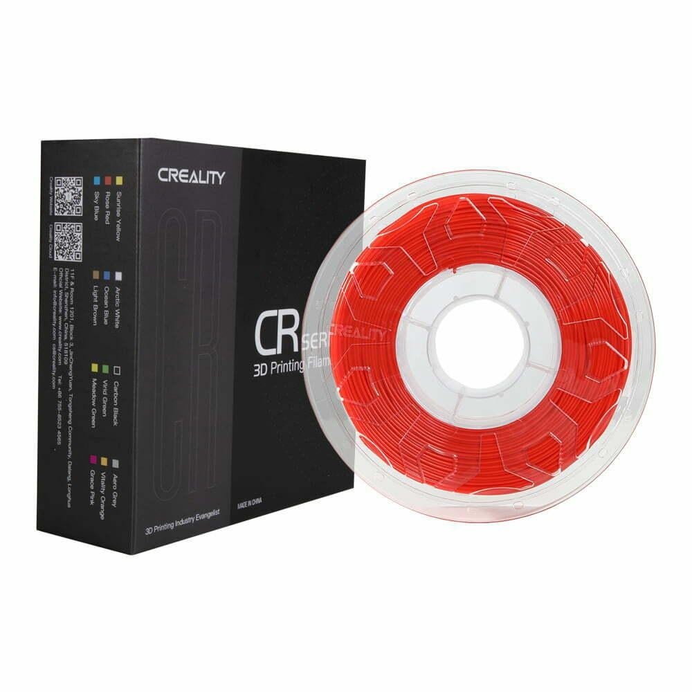 CREALITY CR PLA 3D Printer Filament, red, 1KG, Printing temperature: 190-220, Filament diameter: 1.75mm, Tensile strength: 60MPa, Size of filament wheel: Diameter 200mm, height 66mm, hole diameter 56mm. Utilizare: pana la 6 luni de la deschiderea