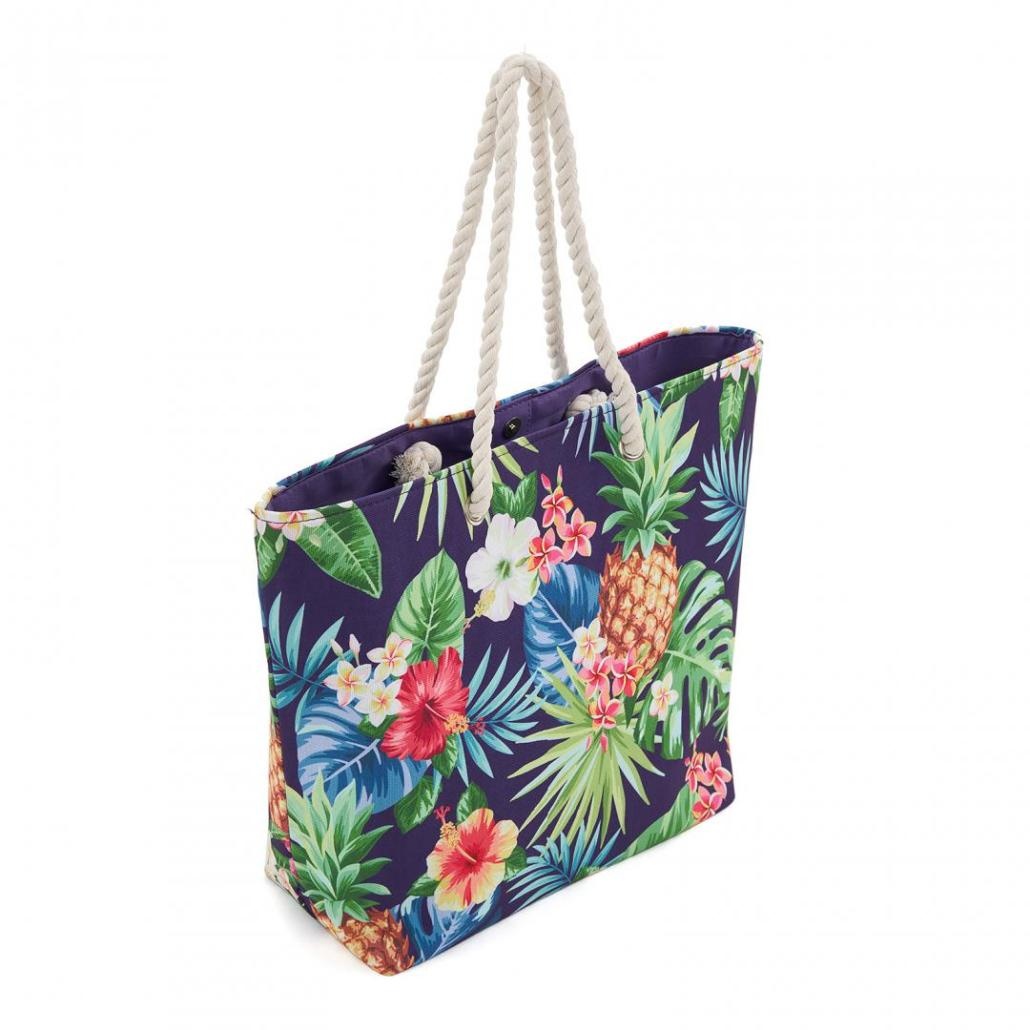 Geantă de Plajă Tropical Blue – Accesoriul Perfect pentru Zilele de Vară - 1 | YEO