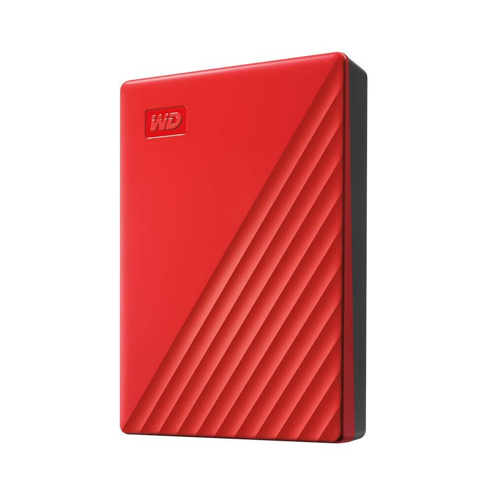 HDD extern WD My Passport, 4TB, rosu, USB 3.2 - 4 | YEO